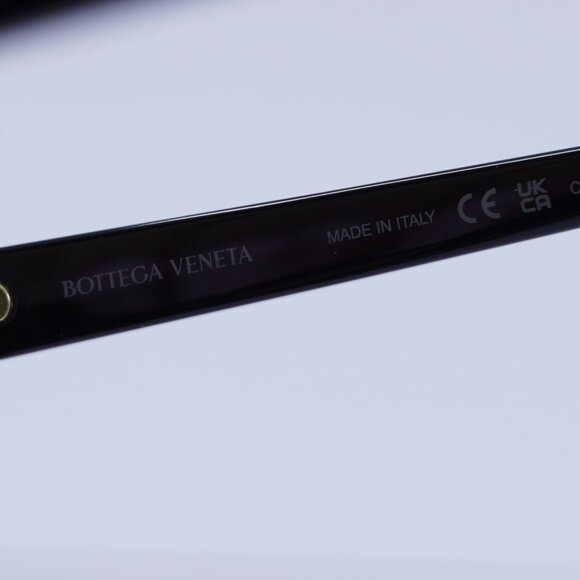 Bottega Veneta BV1291S 001 Sunglasses Black Rectangle Frame, Grey Lenses - Picture 7 of 8